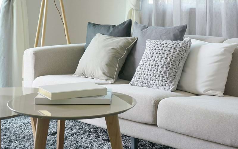 stock image living room coffee table