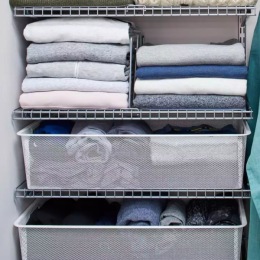 The key to keeping your favorite sweaters looking like new is proper storage. Hanging knitwear is a major faux pas. Not only can hangers cause damage to your sweaters, but bulky items can also eat up valuable hanging space in your closet. Ideally, folding sweaters is your best bet for maintaining their condition. #closettips #sweaters #clothingcare Instagram post from @lenoxparkatx on July 17, 2024 10:01:27am